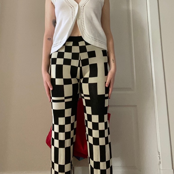 Paloma Wool Puerto Checkered Pants - black and white colour way - Picture 2 of 5